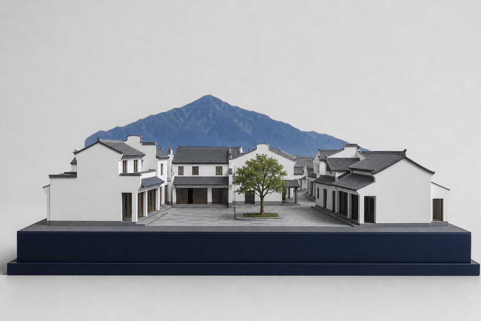 云南大理本地生活微缩街区模型